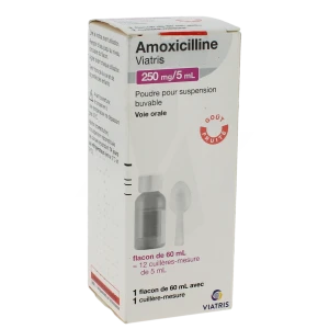 Amoxicilline Viatris 250 Mg/5 Ml, Poudre Pour Suspension Buvable
