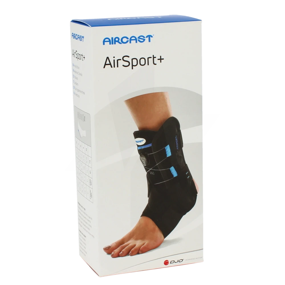 Aircast Airsport+,  Orthèse Cheville, Gauche, M, Pointure : 37 - 42