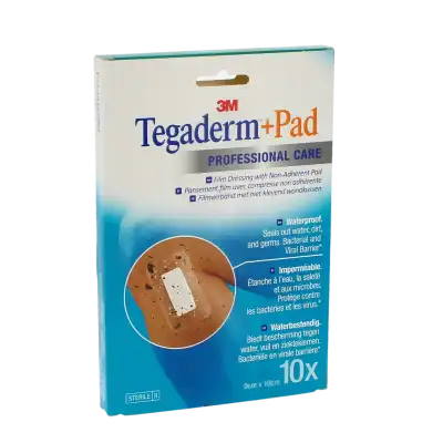 Tegaderm+pad Pansement Adhésif Stérile Avec Compresse Transparent 9x10cm B/10 à Bègles