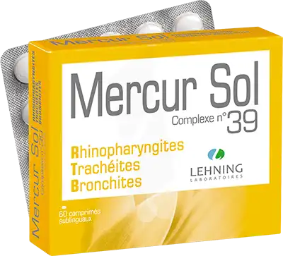 Lehning Mercur Sol Complexe N°39 Comprimés Sublinguals B/60 à Saint-Gervais-la-Forêt