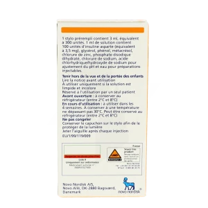 Novorapid Flexpen 100 Unités/ml, Solution Injectable En Stylo Prérempli