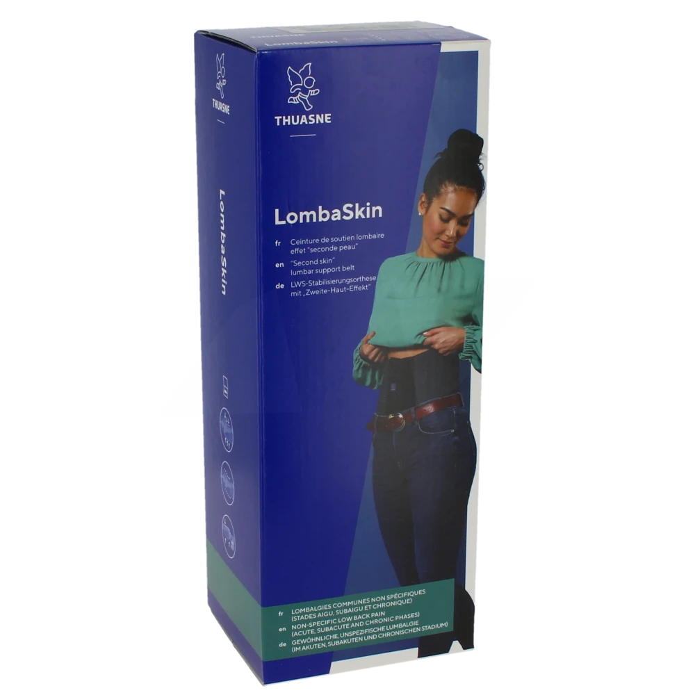 Lombaskin Ceinture Lombaire Noir BleutÉ H26cm T3