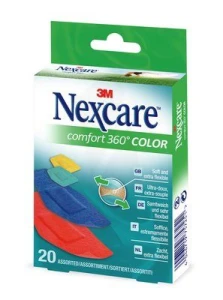 Nexcare Comfort Protection 360° Pansements Colorés B/20