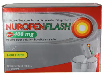 Nurofenflash 400 Mg, Poudre Pour Solution Buvable En Sachet à Angers