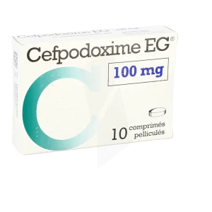 Cefpodoxime Eg 100 Mg, Comprimé Pelliculé