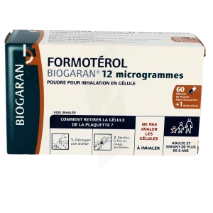 Formoterol Biogaran 12 Microgrammes, Poudre Pour Inhalation En Gélule