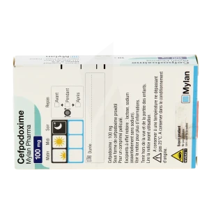 Cefpodoxime Viatris 100 Mg, Comprimé Pelliculé