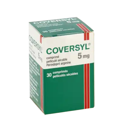 COVERSYL 5 mg, comprimé pelliculé sécable