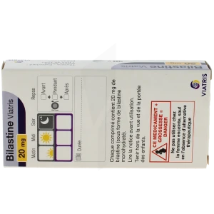 Bilastine Viatris 20 Mg, Comprimé