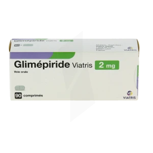 Glimepiride Viatris 2 Mg, Comprimé