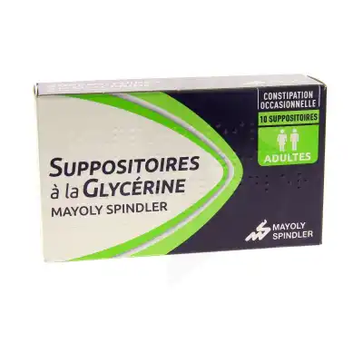 Suppositoire A La Glycerine Mayoly Spindler Suppos Adulte Sach/10 à TOUCY