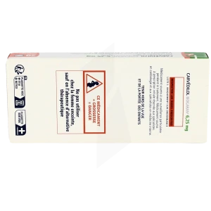 Carvedilol Biogaran 6,25 Mg, Comprimé Sécable
