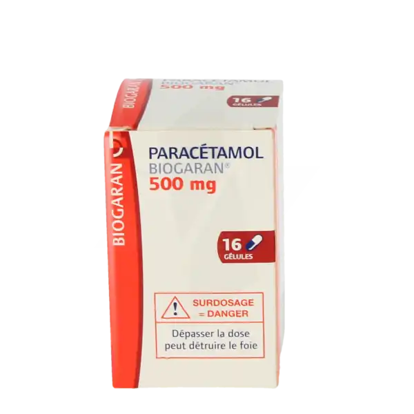 Paracetamol Biogaran 500 Mg, Gélule