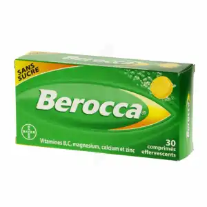 Berocca Sans Sucre, Comprimé Effervescent édulcoré à L'aspartam Et à L'acésulfame De Potassium à Tours