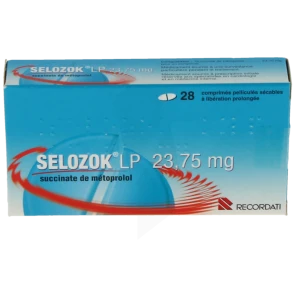 Selozok Lp 23,75 Mg, Comprimé Pelliculé Sécable à Libération Prolongée