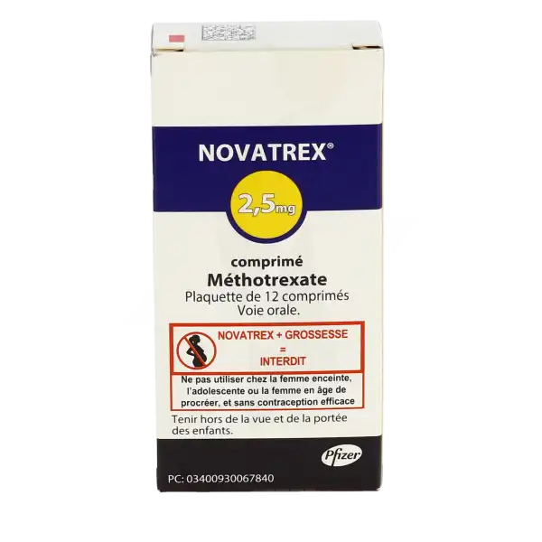 Novatrex 2,5 Mg, Comprimé