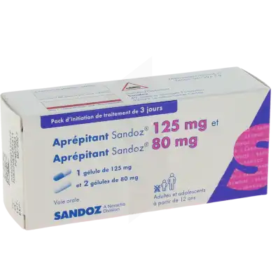Aprepitant Sandoz 125 Mg, Gélule Et Aprepitant Sandoz 80 Mg, Gélule à Clermont-Ferrand