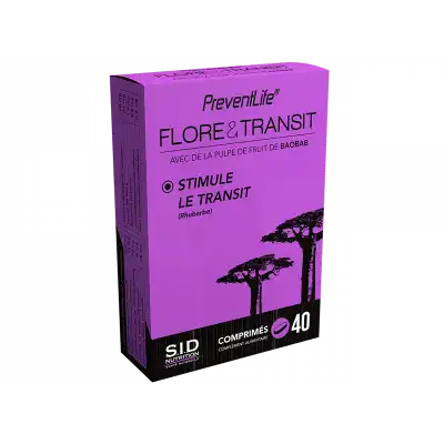 Sid Nutrition Preventlife Flore&transit Comprimés B/40 à Oye-Plage