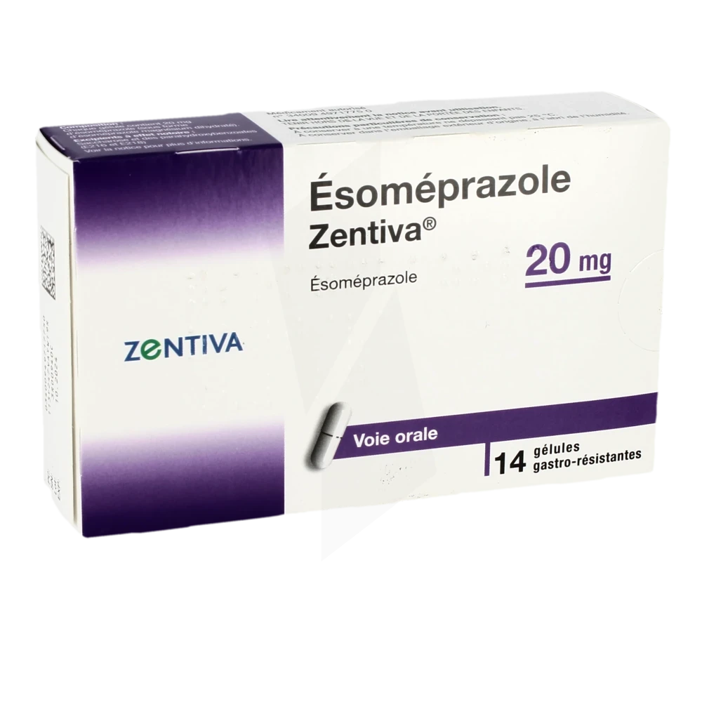 Esomeprazole Zentiva 20 Mg, Gélule Gastro-résistante