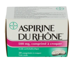 Aspirine Du Rhone 500 Mg, Comprimé à Croquer