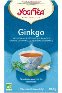 Yogi Tea Tisane Ayurvédique Ginkgo Bio 17 Sachets/1,8g