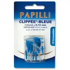 Papilli - Clippee, Bleu, Sachet 10