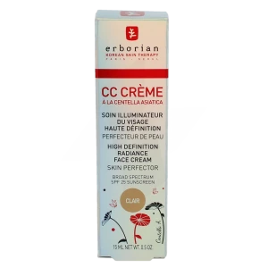 Erborian Cc Crème à La Centella Asiatica Clair T/15ml