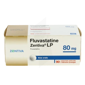 Fluvastatine Zentiva L.p. 80 Mg, Comprimé Pelliculé à Libération Prolongée