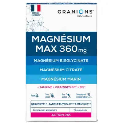 Granions Magnesium Max 360 Mg Cpr B/90 à Istres