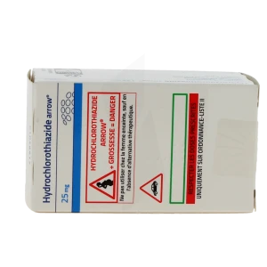 Hydrochlorothiazide Arrow 25 Mg, Comprimé Sécable