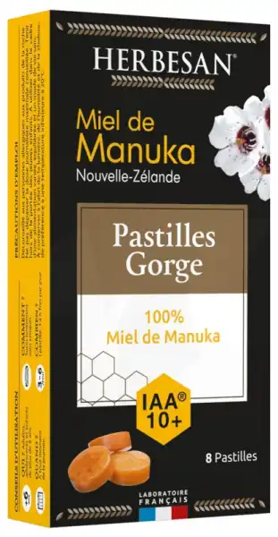 Herbesan Pastilles Miel De Manuka Iaa10+ B/22g