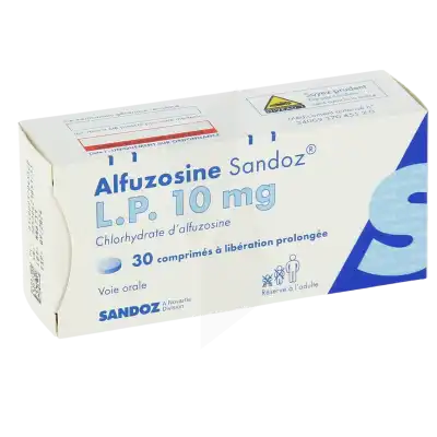 Alfuzosine Sandoz L.p. 10 Mg, Comprimé à Libération Prolongée à Osny