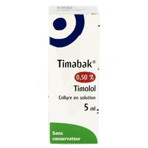 Timabak 0,50 %, Collyre En Solution