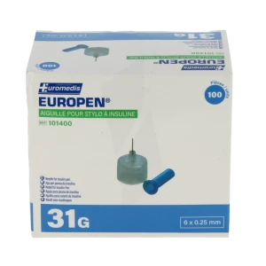 Europen Aiguille Pour Stylo Injecteur 31gx6mm B/100