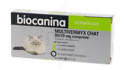 Biocanina Multivermyx Comprimés Vermifuge Chat B/2 à LABENNE