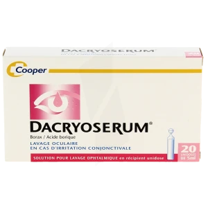 Dacryoserum, Solution Pour Lavage Ophtalmique En Récipient Unidose