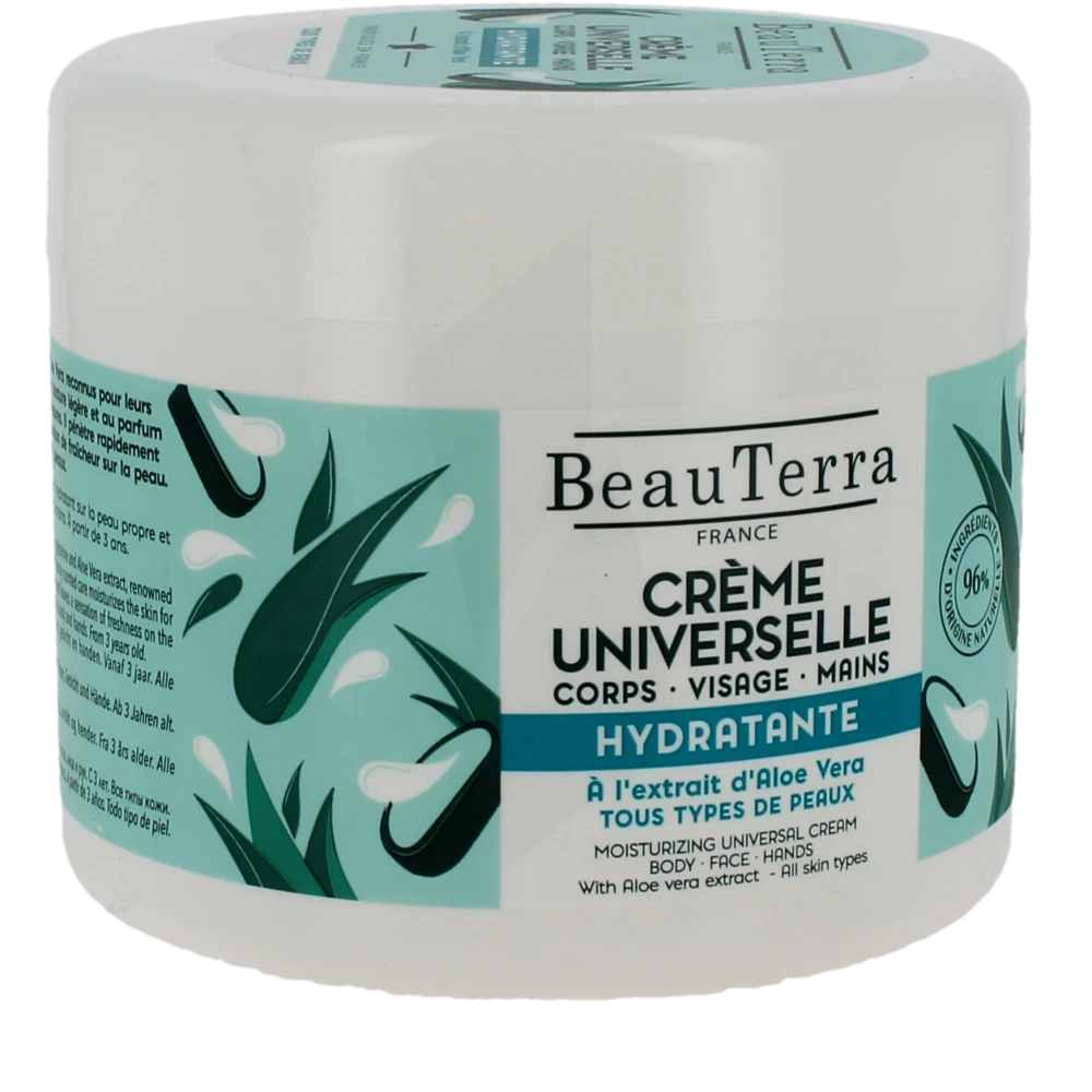 Beauterra Cr Universelle Corps Visage Mains Hydratante Pot/400ml