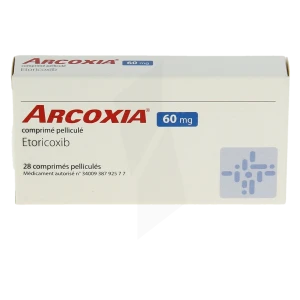 Arcoxia 60 Mg, Comprimé Pelliculé