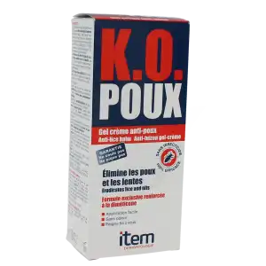 Item K.o. Poux Gel Crème Anti-poux 100ml+peigne Fin à Montluçon