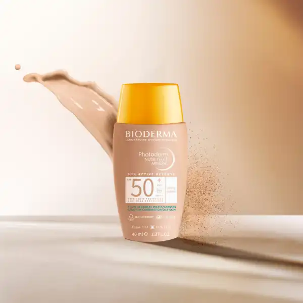 Bioderma Photoderm Nude Minéral Spf50+ Haute Protection Teinté Doré 40ml