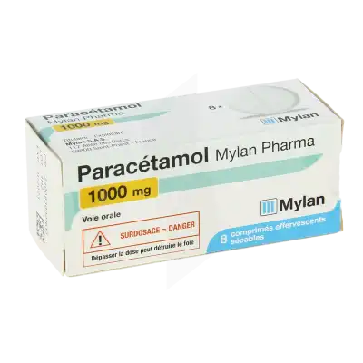 Paracetamol Viatris 1000 Mg, Comprimé Effervescent Sécable à Mérignac