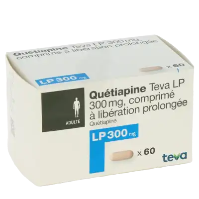 QUETIAPINE TEVA LP 300 mg, comprimé à libération prolongée