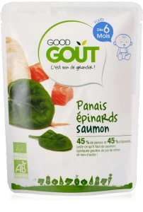 Good Gout Plats Panais Epinards Saumon Bio Des 6 Mois 190 G