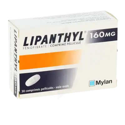 LIPANTHYL 160 mg, comprimé pelliculé
