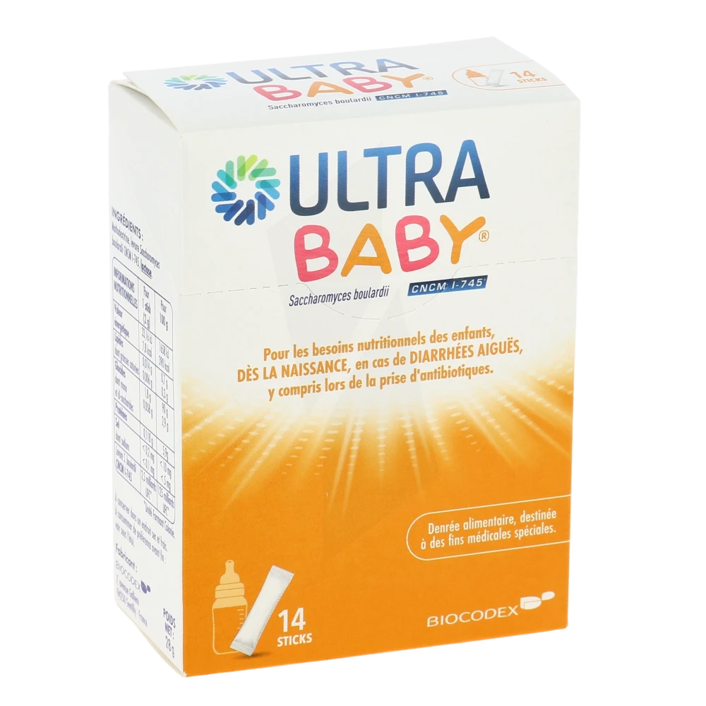 Ultra-baby Poudre Antidiarrhéique 14 Sticks/2g