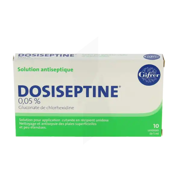 Dosiseptine 0,05 % S Appl Cut En Récipient Unidose 10unid/5ml