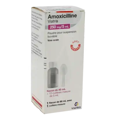 Amoxicilline Viatris 250 Mg/5 Ml, Poudre Pour Suspension Buvable à CHAMPAGNOLE
