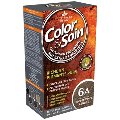 COLOR&SOIN Kit coloration permanente 6A blond foncé cendré
