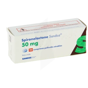 Spironolactone Sandoz 50 Mg, Comprimé Pelliculé Sécable