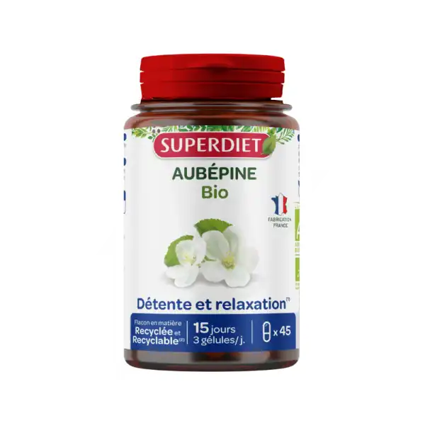 Superdiet Aubepine Bio Gélules B/45